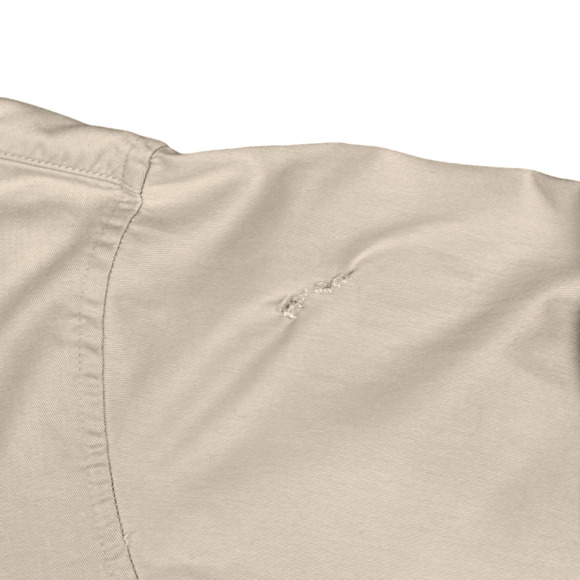 Vintage Wrangler Western Shirt Adult MEDIUM Brown Tan 80s Cowboy Workwear Ranch - Picture 7 of 9